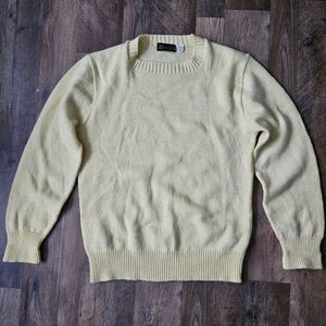 Vtg 70s Locust Sportswear Made in U.S.A. 100% Acrylic Cable Knit Sweater, Size M